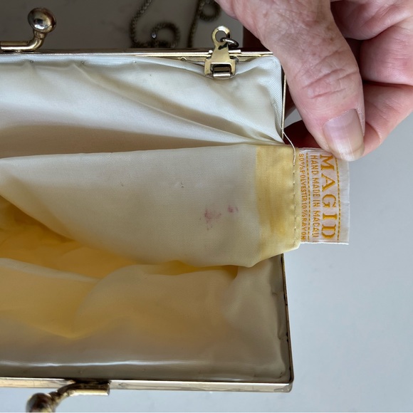 MAGID Iridescent Pearl Beading Evening Bag - Picture 3 of 8